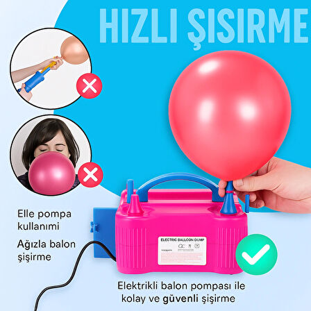  Çok Fonksiyonlu Elektrikli Hava Pompası – Balon, Şişme Pompası