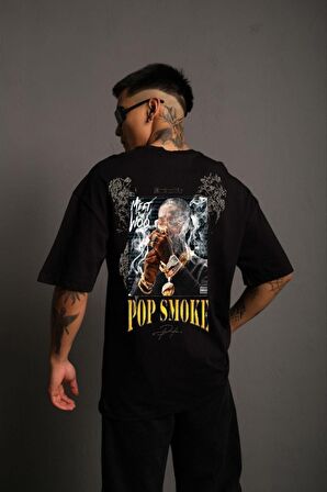 Pop Smoke Baskılı T-shirt