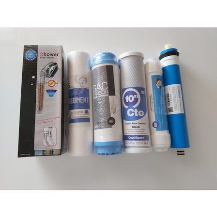 Aquaturk Açık Kasa Filitre Seti + Duşbaşlığı + Musluk