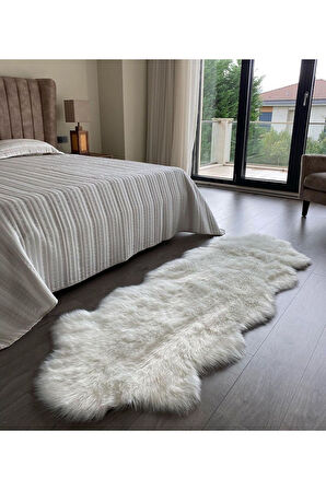 Kuzu Post  Üst Kalite Tüy Dökmez Yıkanabilir Yumuşak Dokulu Peluş Halı