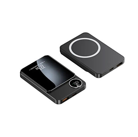 10000 Mah Kolay Taşınabilir Kablolu ve Kablosuz Şarj Özellikli