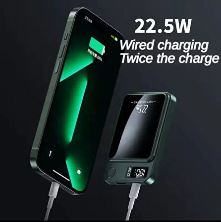Premium Model 10000 Mah Dijital Göstergeli Kablosuz