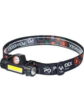 Powerdex PD-6672 Şarjlı Mıknatıslı Su Geçirmez Kafa Lambası