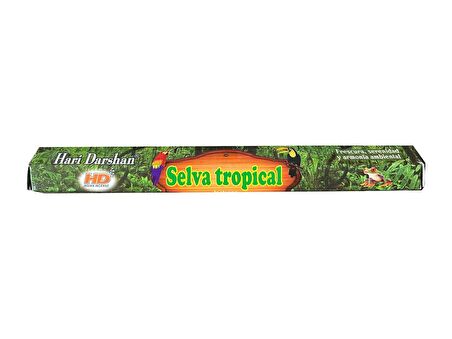 Hari Darshan Selva Tropical Yağmur Ormanları Çubuk Tütsü - Oda Ortam Kukusu - 20 Adetlik 3 Paket