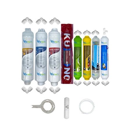 PWS Kapalı Kasa Su Arıtma Cihazları uygun Eco 8li Orijinal LG Kuno mebran Alkali+mineral+detox set