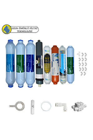 Fluxtek Kapalı Kasa Su arıtma cihazlarına Sertifikalı 8li  Pera Water mineral Platinium mebran