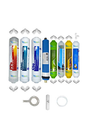 PWS Kapalı Kasa Su Arıtma Cihazlarına  STDMAX  8li Vontron mebran Alkali+mineral+detox+tatlandırıcı