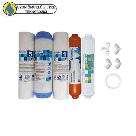 Purefer Açık kasa çift sedimentli Sertifikalı 5li mebransız  mineral