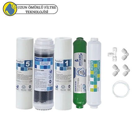 Purefer Açık kasa Çif sedimentli Sertifikalı 5li mebransız  alkalili