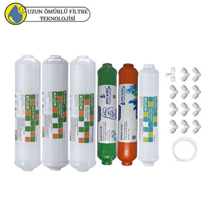 Purefer kapalı Kasa Su Arıtma Cihazlarına Sertifikalı 6li mebransız  mineral +alkalili