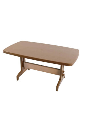 Prestige Masa Plastik Bahçe Masası Teak Dikdörtgen 88 Cm X 155 Cm
