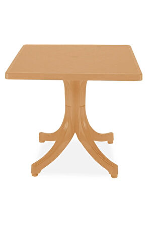 Favori Masa Plastik Bahçe Masası Teak Kare 80 Cm X 80 Cm 2 Iki Üç Kişilik