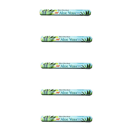 Hari Darshan Aloe Vera Çubuk Tütsü - Oda Ortam Kukusu - 20 Adetlik 5 Paket