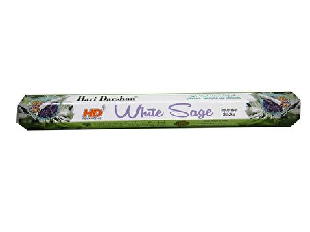 Hari Darshan White Sage Çiçek Çubuk Tütsü - Oda Ortam Kukusu - 20 Adetlik 3 Paket