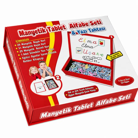 7910 MANYETİK TABLET ALFABE SETİ