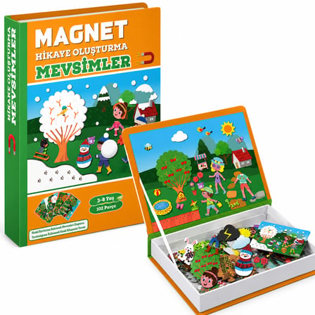 1505 Magnet Hikaye Oluşturma - Mevsimler / +3 yaş