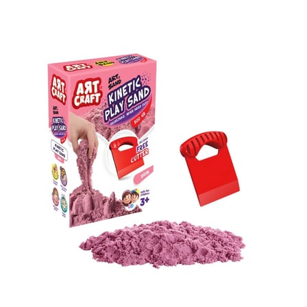 03688 NessiWorld AKSESUARLI PEMBE KİNETİK OYUN KUMU 500 GR