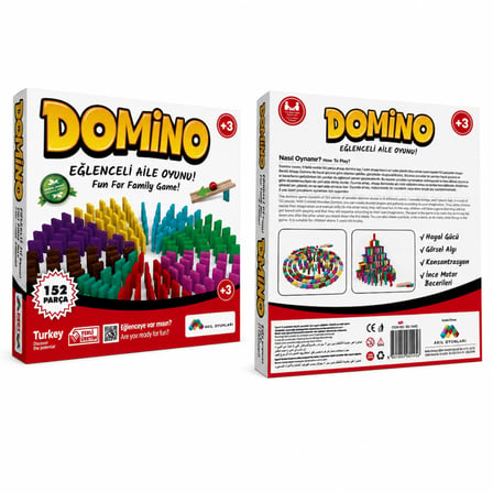 4456 Renkli Ahşap Domino adet fiyatıdır