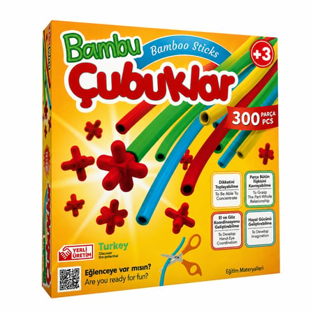 5462 Bambu Çubuklar - 300 parça / +3 yaş