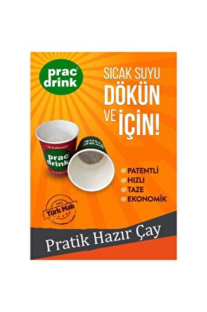 50li Karton Bardakta Hazır Pratik Çay