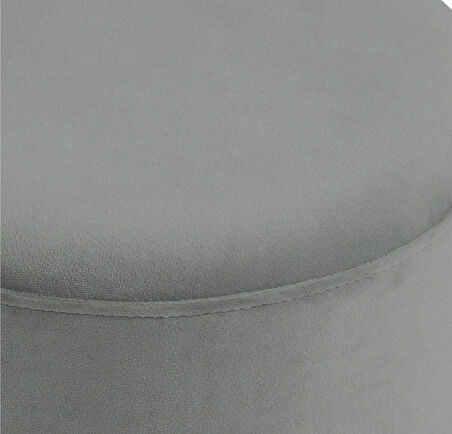 Prada Puf-Spor Dikişli Gold Detaylı Silinebilir Kadife Kumaş Modern Lüx Puf-Bench-Makyaj