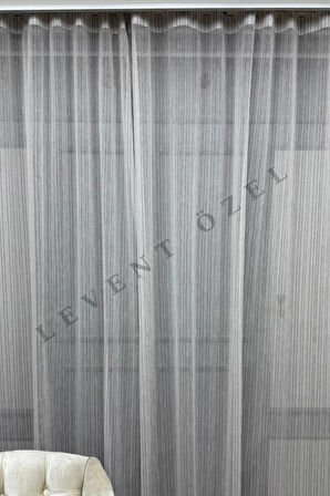 Yeni Nesil Pratik Çizgili Tül Perde 300x255