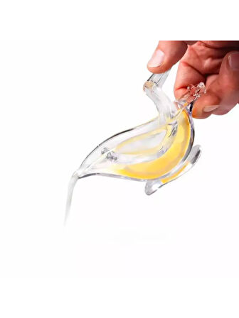 1 Adet Pratik Limon Sıkacağı, Şeffaf Kuş Şeklinde, Limon Ve Portakal Sıkma Aparatı, Sosluk
