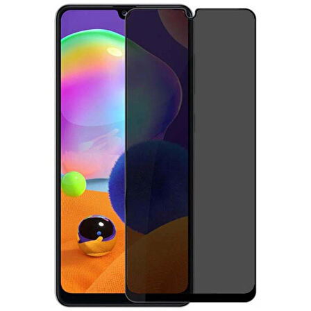 Samsung Galaxy A31 Uyumlu Görünmez Hayalet Full Kaplayan Ekran Koruyucu Cam