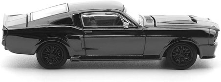 Pop Race 1:64 1967 Ford Shelby Mustang GT500 Dark Chrome Limited Edition PRDC004 Model Araba