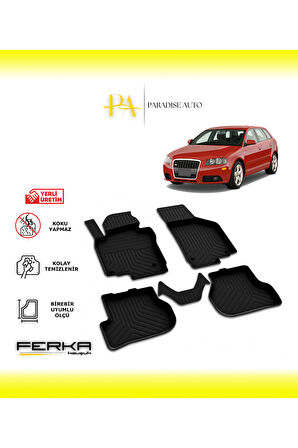 Audi A3 2004-2012 4D Havuzlu Paspas