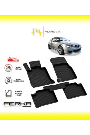 Bmw 3 Serisi E46 1998-2005 4D Havuzlu Paspas