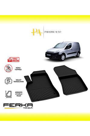 Citroen Berlingo 2 2008-2019 Ön 2 Parça 4D Havuzlu Paspas