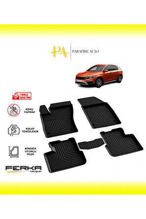 Fiat Egea Cross 2020 ve Üstü 4D Havuzlu Paspas
