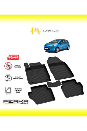 Ford Fiesta MK7 2008-2015 4D Havuzlu Paspas