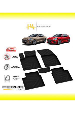 Ford Focus 4 Sedan 2019-2021 4D Havuzlu Paspas