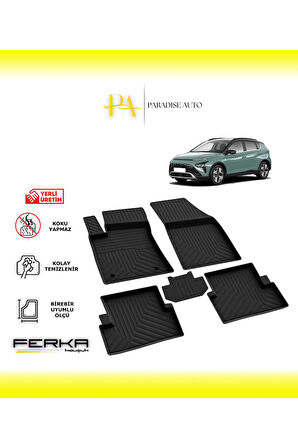 Hyundai Bayon 2021 ve Üstü 4D Havuzlu Paspas