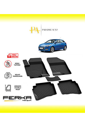 Hyundai i20 2 2014-2020 4D Havuzlu Paspas