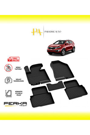 Kia Sportage 3 2010-2016 4D Havuzlu Paspas