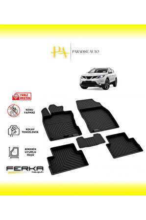 Nissan Qashqai 2 2014-2021 4D Havuzlu Paspas