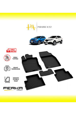 Renault Kadjar 2014-2018 4D Havuzlu Paspas