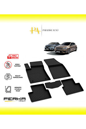 Renault Megane 4 2016 ve Üstü 4D Havuzlu Paspas