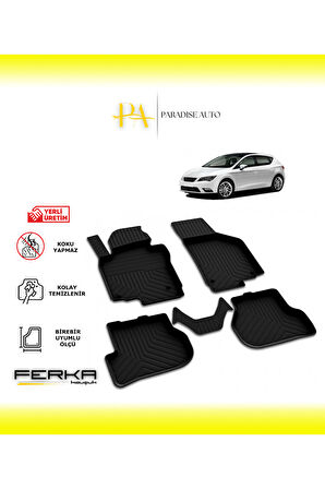 Seat Leon 3 2013-2020 4D Havuzlu Paspas