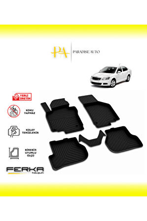 Skoda Octavia 2 2008-2013 4D Havuzlu Paspas