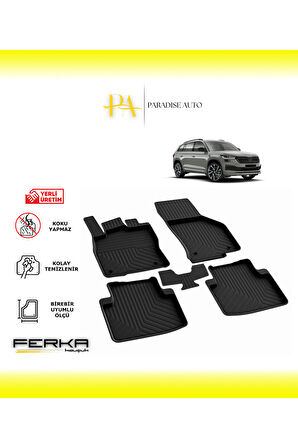 Skoda Kodiaq 2017-2023 4D Havuzlu Paspas