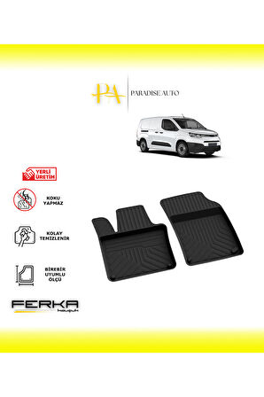 Toyota Proace City Ön 2 Parça 2020 ve Üstü 4D Havuzlu Paspas