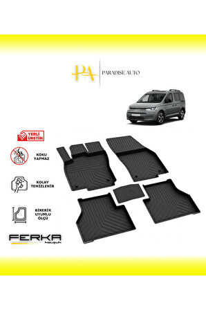 Volkswagen Caddy 5 2020 ve Üstü 4D Havuzlu Paspas