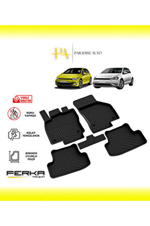 Volkswagen Golf 8-9 2020 ve Üstü 4D Havuzlu Paspas