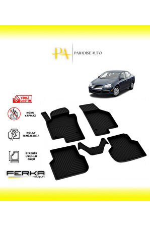 Volkswagen Jetta 5 2005-2010 4D Havuzlu Paspas