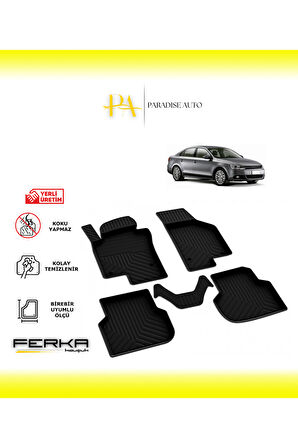 Volkswagen Jetta 6 2011-2018 4D Havuzlu Paspas