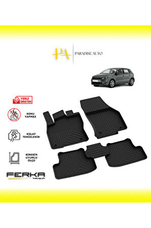Volkswagen Polo 5 2009-2017 4D Havuzlu Paspas